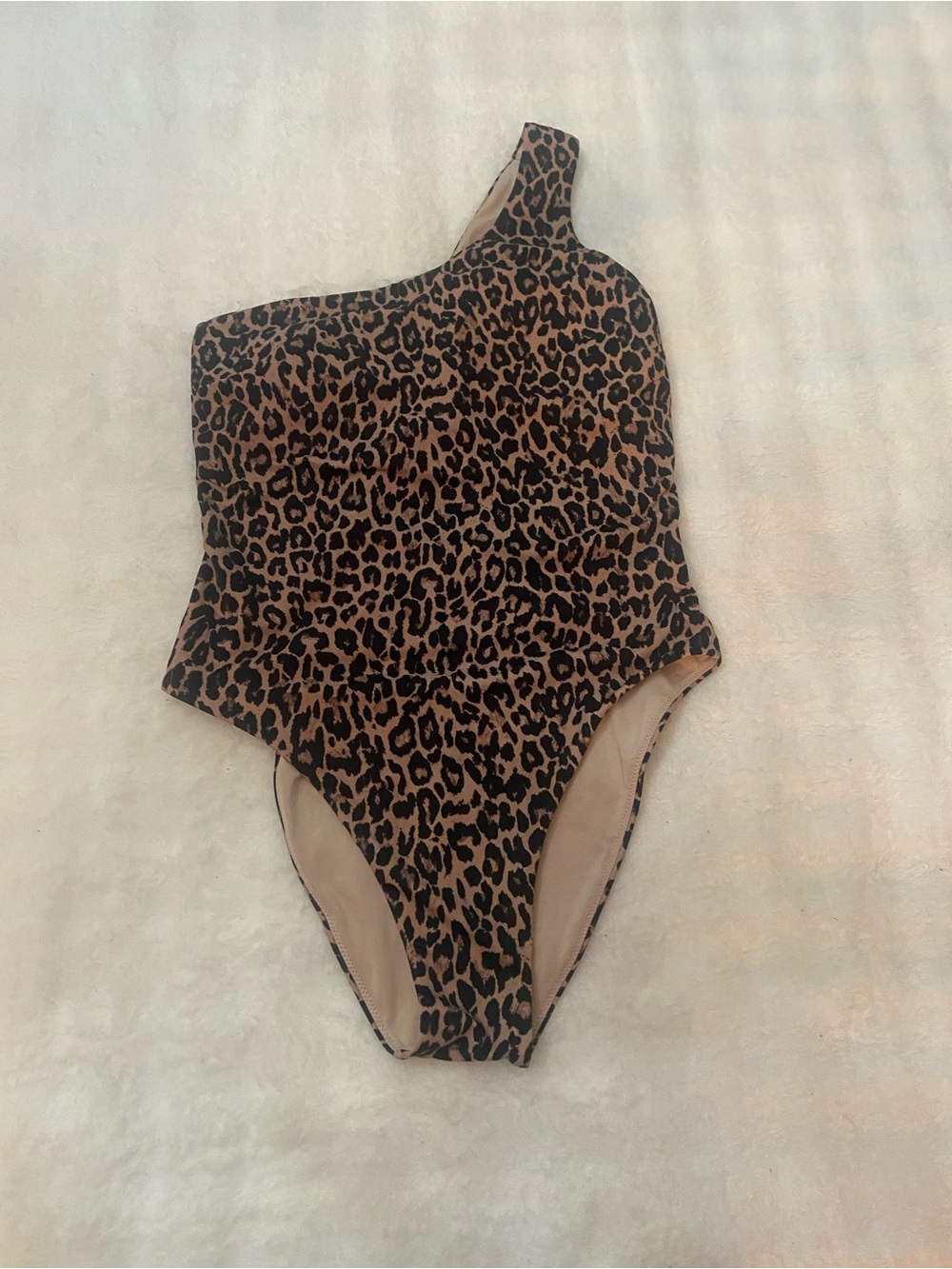 Victoria's Secret Leopard Print One Shoulder One-Piece Swimsuit 39331 - Picture 4 of 10